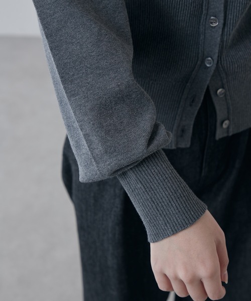 Lui's（ルイス）の「コットンコンパクトカーディガン（カーディガン/ボレロ・レディース・グレー/ライトグレー/ブラック・FREE）」の21枚目の写真