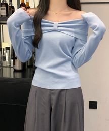 Nia(ニア)/リボンショルダートップス