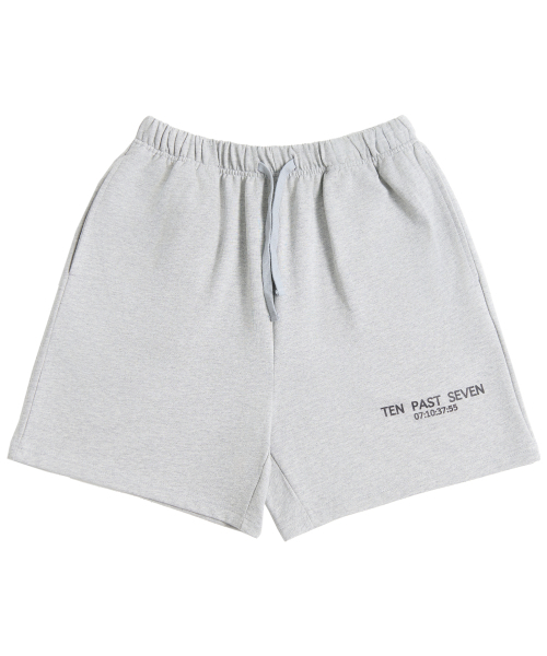 TEN PAST SEVEN(テン ファスト セブン)の「ロゴスウェットショーツ - グレー(その他パンツ・メンズ・その他・SMALL/MEDIUM/LARGE)」の1枚目の写真