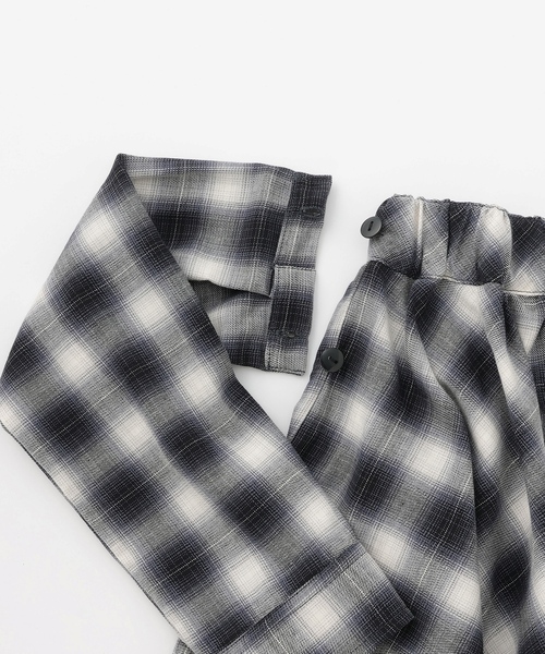 minimal（ミニマル）の「チェックイレヘムスカート（スカート・キッズ・ブラック・110cm/120cm/130cm/140cm）」の8枚目の写真