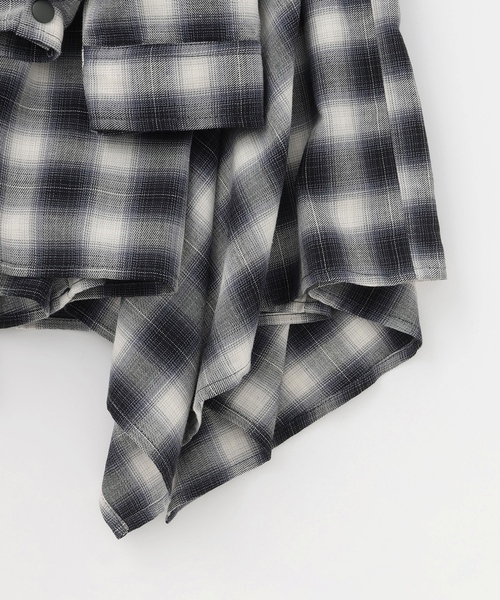 minimal（ミニマル）の「チェックイレヘムスカート（スカート・キッズ・ブラック・110cm/120cm/130cm/140cm）」の9枚目の写真