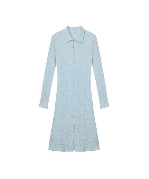 320SHOWROOM(320ショールーム)の「Shirt collar wrinkled dress Mint(ワンピース・レディース・その他・MEDIUM/SMALL)」の4枚目の写真