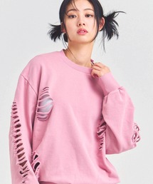 GALLIS ADDICTION | GA HARD-DAMAGE CREW(スウェット)