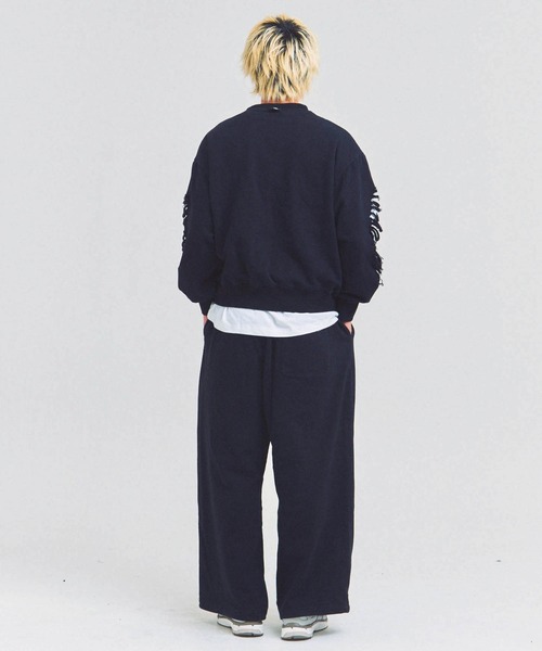 GALLIS ADDICTION（ガリスアディクション）の「GA HARD-DAMAGE CREW（スウェット・メンズ・グレー/ブラック/ピンク・M/L）」の19枚目の写真