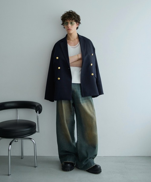 Loose Double Breasted 6B Blazer / ルーズダブルブレスト6Bブレザー
