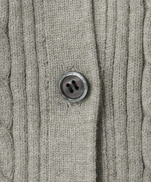 Afternoon Tea（アフタヌーンティー）の「ミニケーブルニットカーディガン（カーディガン/ボレロ・レディース・ベージュ/グレー/ネイビー・ONE SIZE）」の5枚目の写真