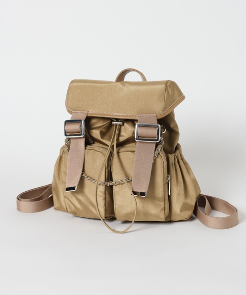 HEREIAM(ヘレイアム)の「【HEREIAM】Weeミニリュック(ナイロン)(バックパック/リュック・レディース・レッド/ブラック/シャンパン・FREE)」の18枚目の写真