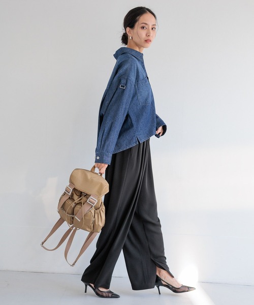 HEREIAM(ヘレイアム)の「【HEREIAM】Weeミニリュック(ナイロン)(バックパック/リュック・レディース・レッド/ブラック/シャンパン・FREE)」の6枚目の写真