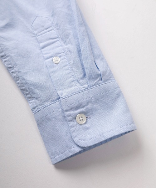 Red Cap Girl（レッドキャプガール）の「【70】【RCG/レッドキャップガール】ワンポイント刺繍 無地 オックスシャツ/メンズ/レディース/ユニセックス（シャツ/ブラウス・メンズ・イエロー/ピンク/サックスブルー/グリーン/ネイビー/ホワイト・M/L/XL）」の12枚目の写真