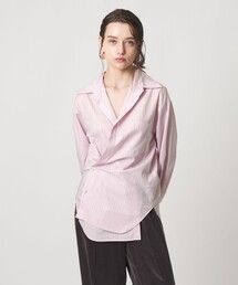 ASTRAET | ＜ASTRAET＞ストライプ カシュクール レギュラーカラーシャツ(シャツ/ブラウス)