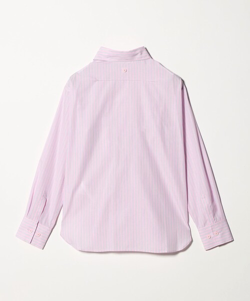 ASTRAET（アストラット）の「＜ASTRAET＞ストライプ カシュクール レギュラーカラーシャツ（シャツ/ブラウス・レディース・ライトピンク・FREE）」の4枚目の写真
