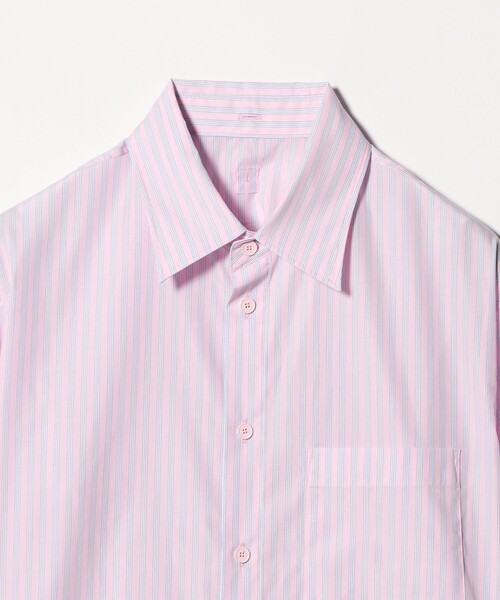 ASTRAET（アストラット）の「＜ASTRAET＞ストライプ カシュクール レギュラーカラーシャツ（シャツ/ブラウス・レディース・ライトピンク・FREE）」の5枚目の写真