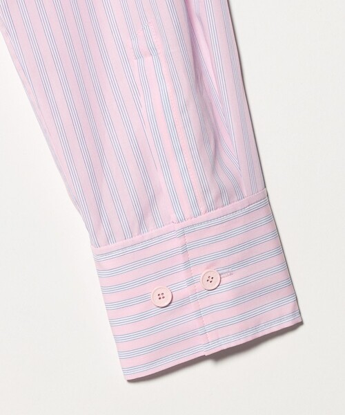 ASTRAET（アストラット）の「＜ASTRAET＞ストライプ カシュクール レギュラーカラーシャツ（シャツ/ブラウス・レディース・ライトピンク・FREE）」の6枚目の写真