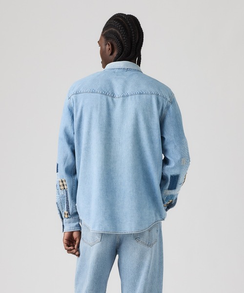 Levi's(リーバイス)の「Levi's/リーバイス 501(R) DAY SPECIAL COLLECTION リラックスフィット ウエスタンシャツ(シャツ/ブラウス・メンズ・ライトインディゴブルー・S/M/L/XL)」の3枚目の写真