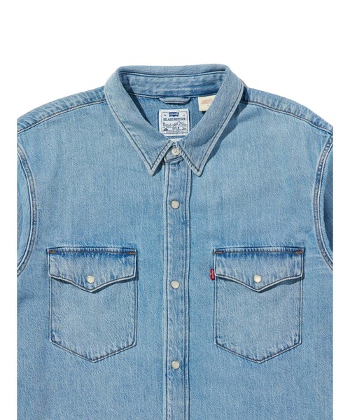 Levi's(リーバイス)の「Levi's/リーバイス 501(R) DAY SPECIAL COLLECTION リラックスフィット ウエスタンシャツ(シャツ/ブラウス・メンズ・ライトインディゴブルー・S/M/L/XL)」の6枚目の写真