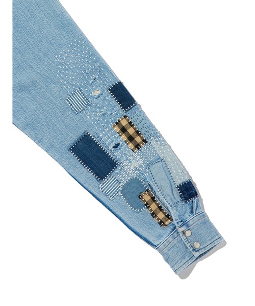 Levi's(リーバイス)の「Levi's/リーバイス 501(R) DAY SPECIAL COLLECTION リラックスフィット ウエスタンシャツ(シャツ/ブラウス・メンズ・ライトインディゴブルー・S/M/L/XL)」の8枚目の写真