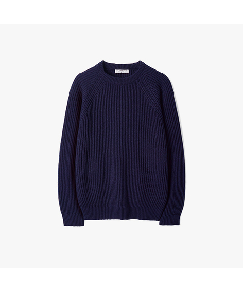 FLAWSROOM(フローズルーム)の「Essential Crop Reglan Knit 5color(ニット/セーター・メンズ・ブラック/ライトグレー/レッド/ブラウン/ネイビー・SMALL/MEDIUM/LARGE)」の4枚目の写真