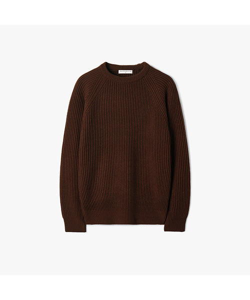 FLAWSROOM(フローズルーム)の「Essential Crop Reglan Knit 5color(ニット/セーター・メンズ・ブラック/ライトグレー/レッド/ブラウン/ネイビー・SMALL/MEDIUM/LARGE)」の3枚目の写真
