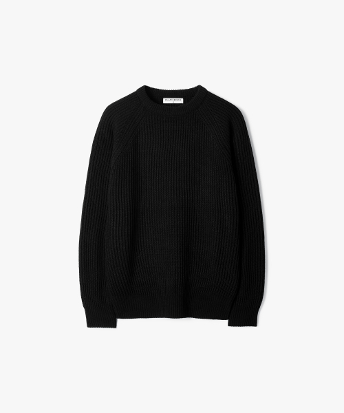 FLAWSROOM(フローズルーム)の「Essential Crop Reglan Knit 5color(ニット/セーター・メンズ・ブラック/ライトグレー/レッド/ブラウン/ネイビー・SMALL/MEDIUM/LARGE)」の10枚目の写真