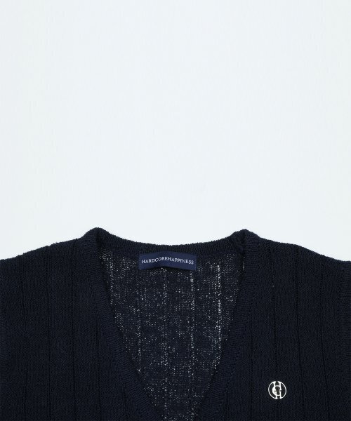 HARDCORE HAPPINESS（ハードコアハピネス）の「SIGNATURE LINEN KNIT VEST_NAVY（ベスト・レディース・その他・FREE）」の3枚目の写真