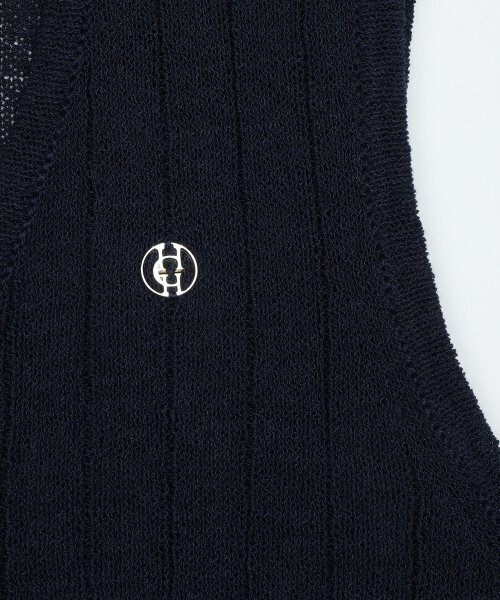 HARDCORE HAPPINESS（ハードコアハピネス）の「SIGNATURE LINEN KNIT VEST_NAVY（ベスト・レディース・その他・FREE）」の4枚目の写真