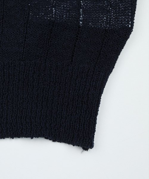 HARDCORE HAPPINESS（ハードコアハピネス）の「SIGNATURE LINEN KNIT VEST_NAVY（ベスト・レディース・その他・FREE）」の6枚目の写真