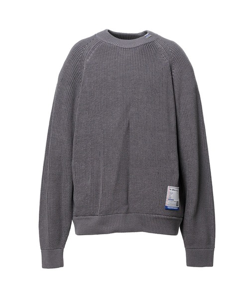 In・stru(men-tal).(インストルメンタル)の「Cotton High Density Knit Sweater(Tシャツ/カットソー・メンズ・ダークグレー/ブラック/ライトグレー・44/48/46)」の2枚目の写真