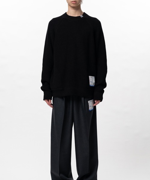 In・stru(men-tal).(インストルメンタル)の「Cotton High Density Knit Sweater(Tシャツ/カットソー・メンズ・ダークグレー/ブラック/ライトグレー・44/48/46)」の6枚目の写真