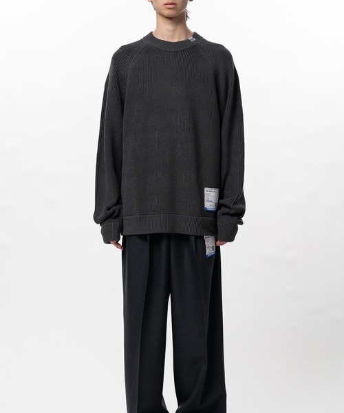 In・stru(men-tal).(インストルメンタル)の「Cotton High Density Knit Sweater(Tシャツ/カットソー・メンズ・ダークグレー/ブラック/ライトグレー・44/48/46)」の21枚目の写真