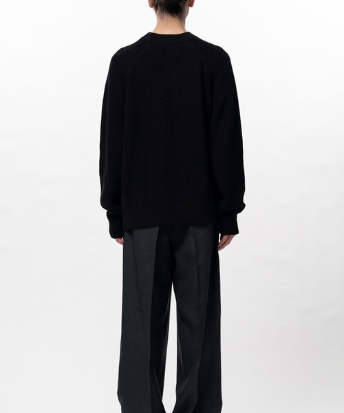 In・stru(men-tal).(インストルメンタル)の「Cotton High Density Knit Sweater(Tシャツ/カットソー・メンズ・ダークグレー/ブラック/ライトグレー・44/48/46)」の8枚目の写真