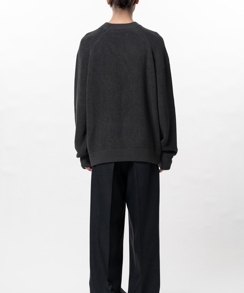 In・stru(men-tal).(インストルメンタル)の「Cotton High Density Knit Sweater(Tシャツ/カットソー・メンズ・ダークグレー/ブラック/ライトグレー・44/48/46)」の12枚目の写真