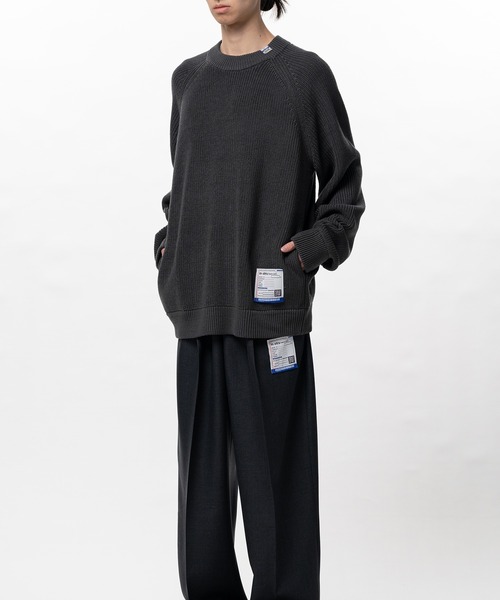 In・stru(men-tal).(インストルメンタル)の「Cotton High Density Knit Sweater(Tシャツ/カットソー・メンズ・ダークグレー/ブラック/ライトグレー・44/48/46)」の14枚目の写真