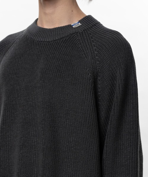 In・stru(men-tal).(インストルメンタル)の「Cotton High Density Knit Sweater(Tシャツ/カットソー・メンズ・ダークグレー/ブラック/ライトグレー・44/48/46)」の15枚目の写真