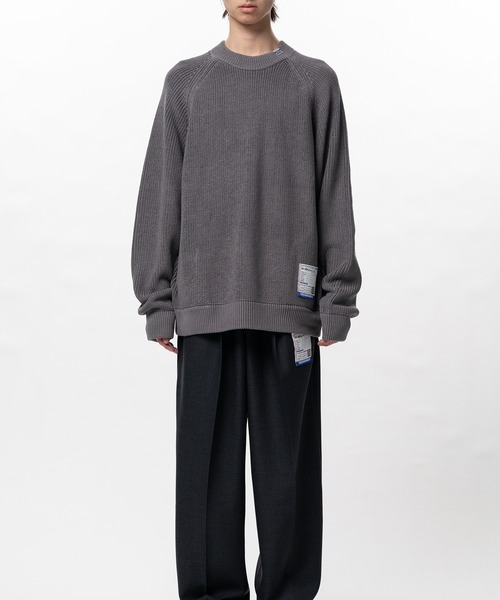 In・stru(men-tal).(インストルメンタル)の「Cotton High Density Knit Sweater(Tシャツ/カットソー・メンズ・ダークグレー/ブラック/ライトグレー・44/48/46)」の16枚目の写真