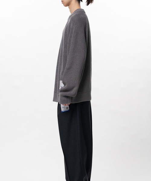 In・stru(men-tal).(インストルメンタル)の「Cotton High Density Knit Sweater(Tシャツ/カットソー・メンズ・ダークグレー/ブラック/ライトグレー・44/48/46)」の17枚目の写真