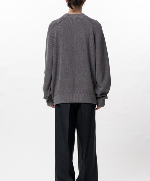 In・stru(men-tal).(インストルメンタル)の「Cotton High Density Knit Sweater(Tシャツ/カットソー・メンズ・ダークグレー/ブラック/ライトグレー・44/48/46)」の9枚目の写真