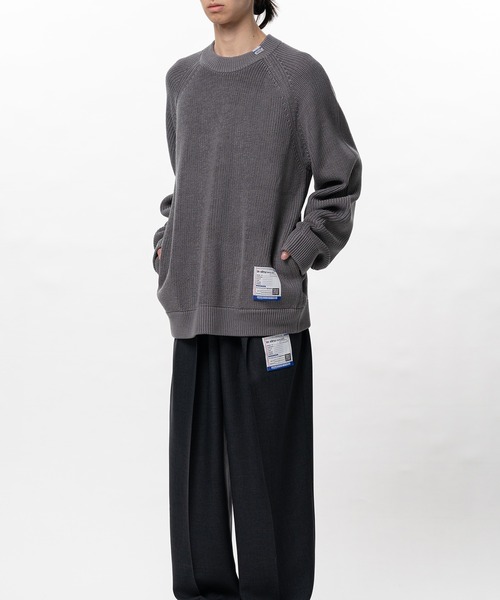 In・stru(men-tal).(インストルメンタル)の「Cotton High Density Knit Sweater(Tシャツ/カットソー・メンズ・ダークグレー/ブラック/ライトグレー・44/48/46)」の11枚目の写真