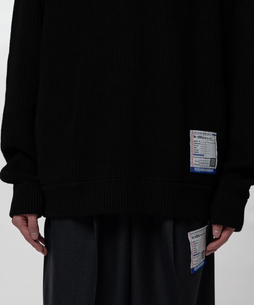 In・stru(men-tal).(インストルメンタル)の「Cotton High Density Knit Sweater(Tシャツ/カットソー・メンズ・ダークグレー/ブラック/ライトグレー・44/48/46)」の20枚目の写真