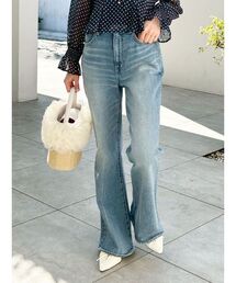 LILY BROWN | 【WEB限定00サイズ】ストレッチセミフレアデニムパンツ(デニムパンツ)