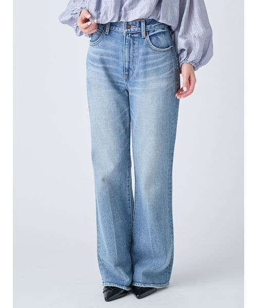 LILY BROWN（リリーブラウン）の「【WEB限定00サイズ】ストレッチセミフレアデニムパンツ（デニムパンツ・レディース・ライトブルー/ブルー/インディゴブルー・0/1）」の9枚目の写真