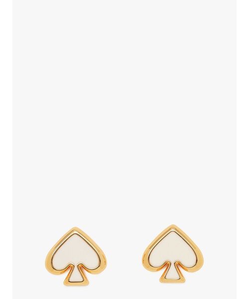 kate spade new york(ケイトスペード ニューヨーク)の「エブリデイ スペード エナメル ピアス(ピアス(両耳用)・レディース・ホワイト・ONESIZE)」の2枚目の写真