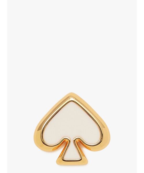 kate spade new york(ケイトスペード ニューヨーク)の「エブリデイ スペード エナメル ピアス(ピアス(両耳用)・レディース・ホワイト・ONESIZE)」の3枚目の写真