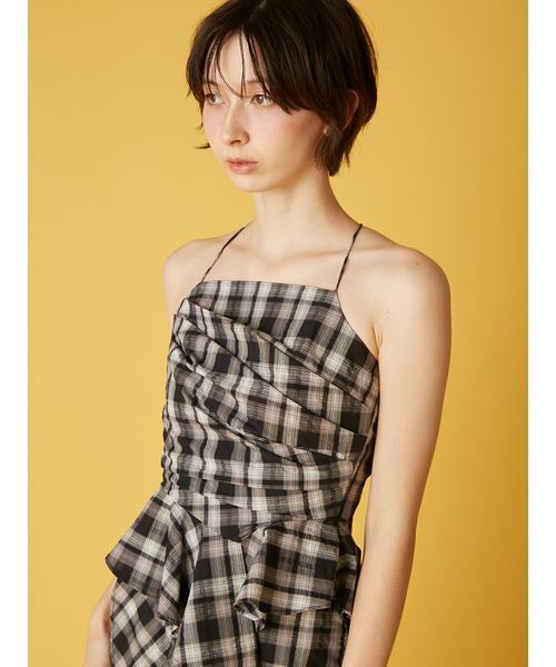 FURFUR（ファーファー）の「アシンメトリーヘムキャミソール（キャミソール・レディース・ブラック/グリーン/ピンク・F）」の11枚目の写真