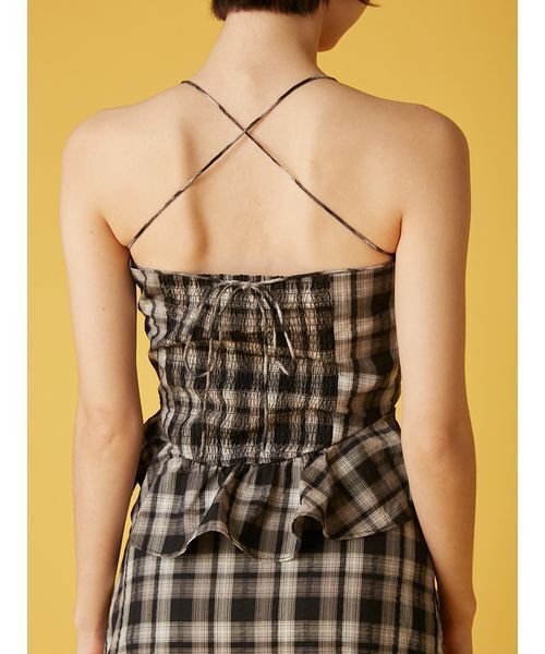 FURFUR（ファーファー）の「アシンメトリーヘムキャミソール（キャミソール・レディース・ブラック/グリーン/ピンク・F）」の12枚目の写真