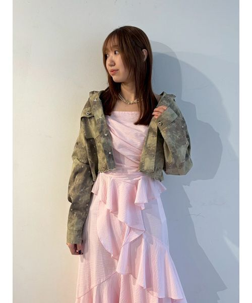 FURFUR（ファーファー）の「アシンメトリーヘムキャミソール（キャミソール・レディース・ブラック/グリーン/ピンク・F）」の16枚目の写真