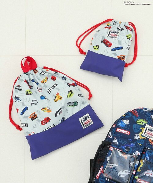 BREEZE（ブリーズ）の「TOMICA×BREEZE 巾着L（ポーチ・キッズ・キナリ・LARGE）」の4枚目の写真