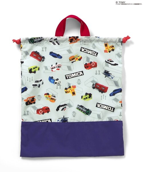 BREEZE（ブリーズ）の「TOMICA×BREEZE 巾着L（ポーチ・キッズ・キナリ・LARGE）」の3枚目の写真