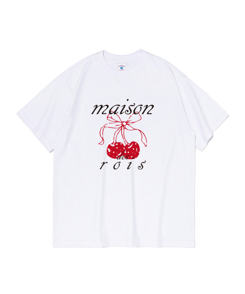 ROIDESROIS（ロワデロワ）の「メゾンフレンチチェリー 半袖Tシャツ (ホワイト)（Tシャツ/カットソー・レディース・その他・S/M/L/2XL/XL）」の2枚目の写真