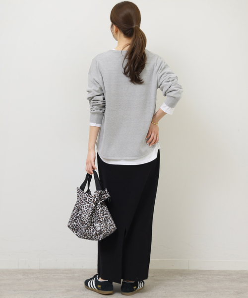 JOURNAL STANDARD relume（ジャーナルスタンダード　レリューム）の「［2枚セット / SS素材］3WAYレイヤードヘンリープルオーバー（ニット/セーター・レディース・グリーン/ブラック/ライトグレー/ピンク系その他・FREE）」の17枚目の写真