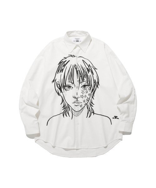 NICE GHOST CLUB(ナイスゴーストクラブ)の「FFATS GIRL OXFORD BIG BIG SHIRT_WHITE(NG2ESUW301A)(シャツ/ブラウス・レディース・その他・S/M/L)」の1枚目の写真